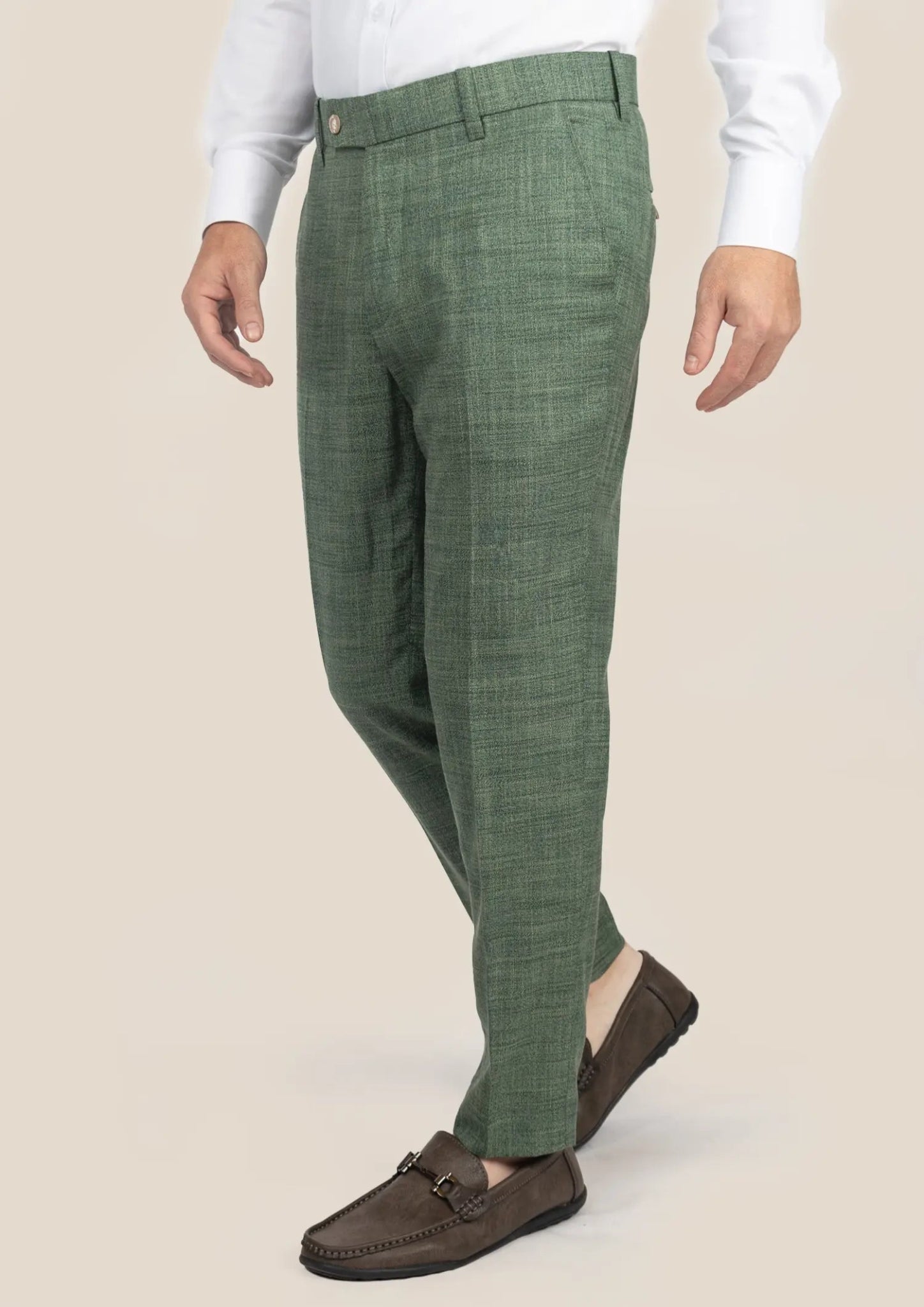Lafayette Aspen Green Hopsack Suit - SARTORO