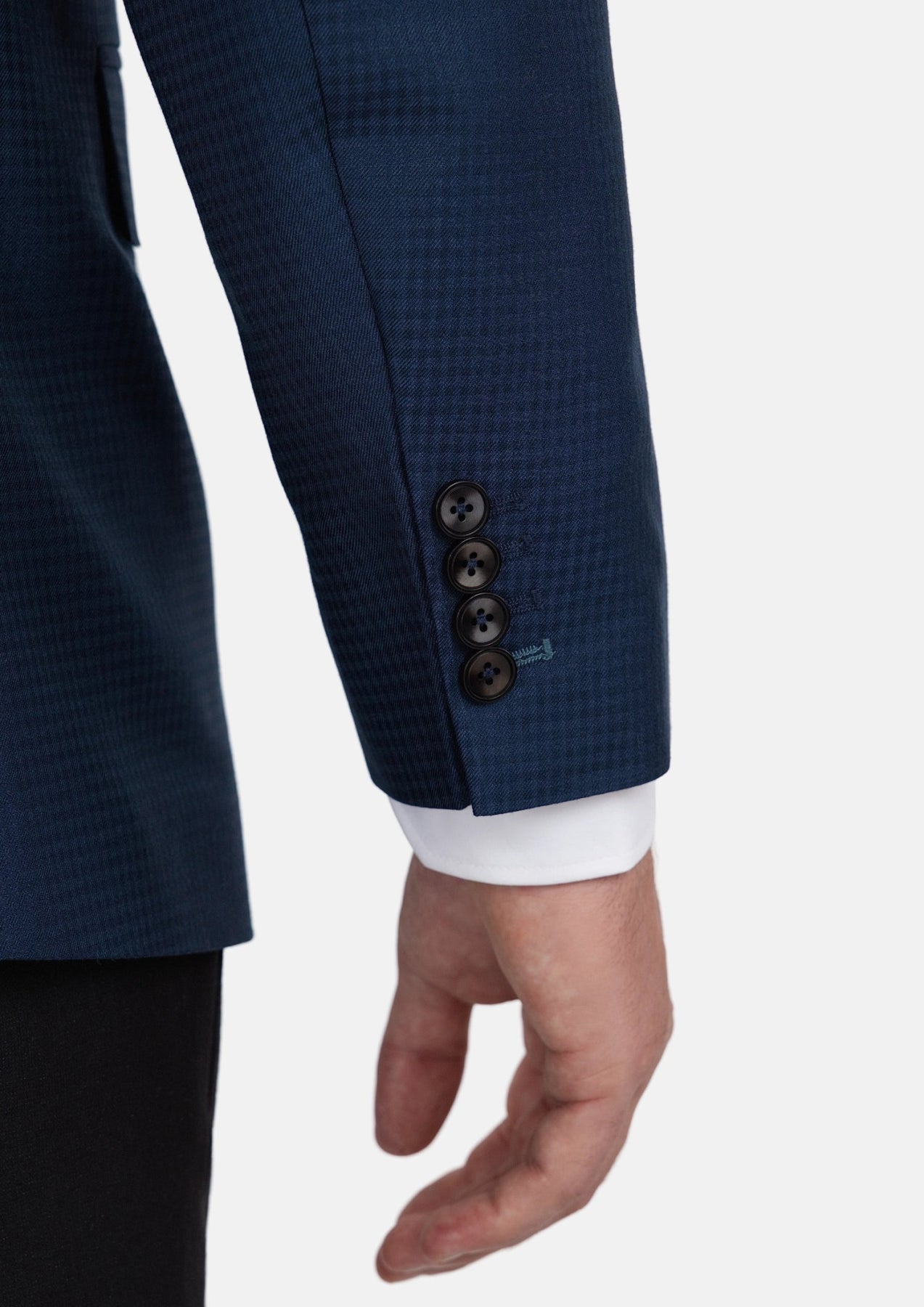 Lafayette Blue Microcheck Jacket - SARTORO