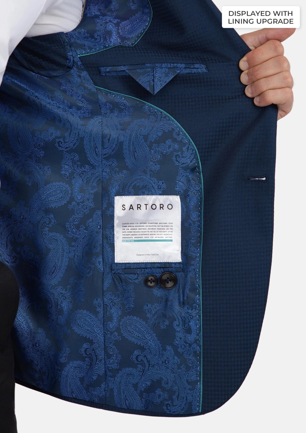 Lafayette Blue Microcheck Jacket