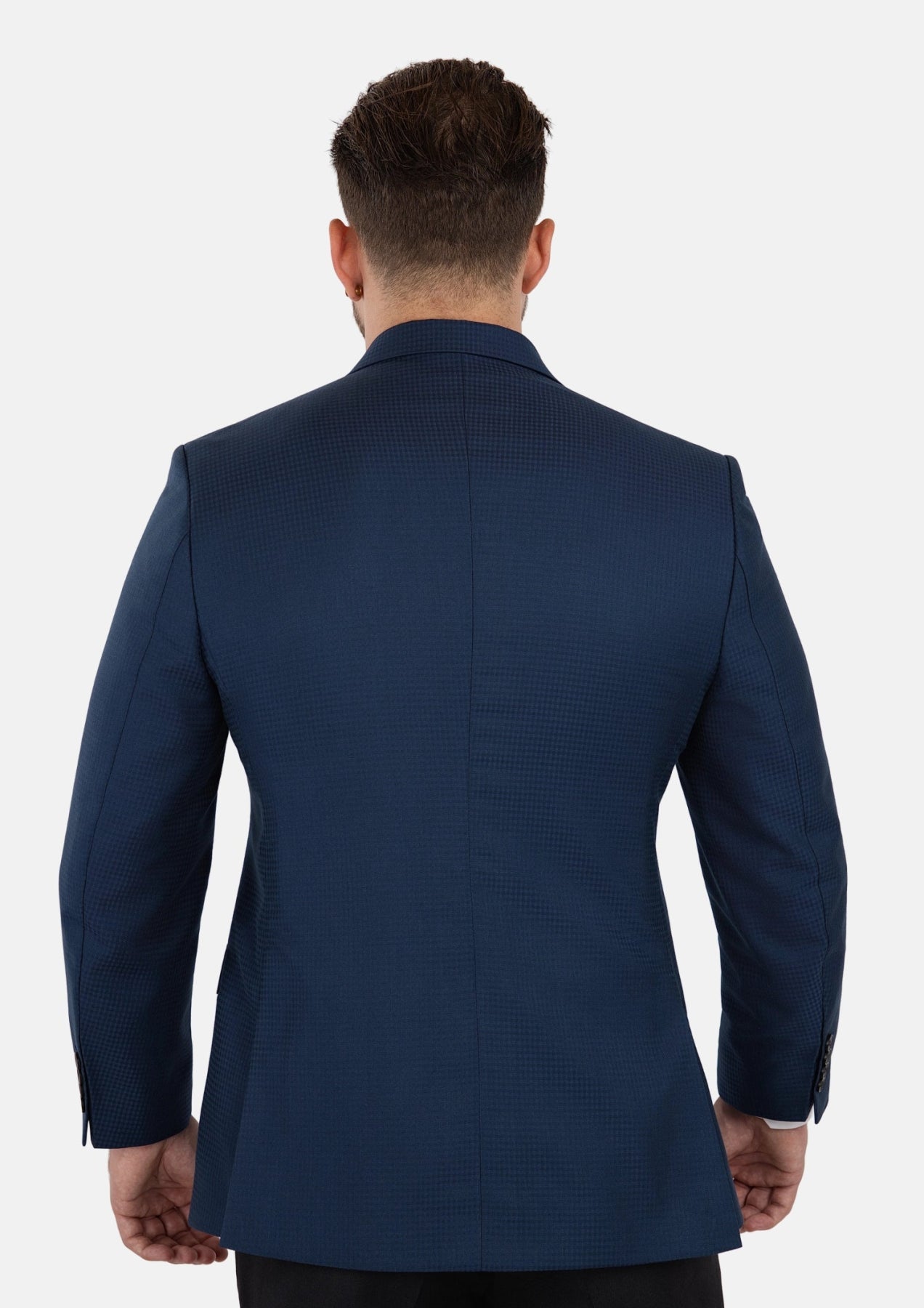 Lafayette Blue Microcheck Jacket - SARTORO