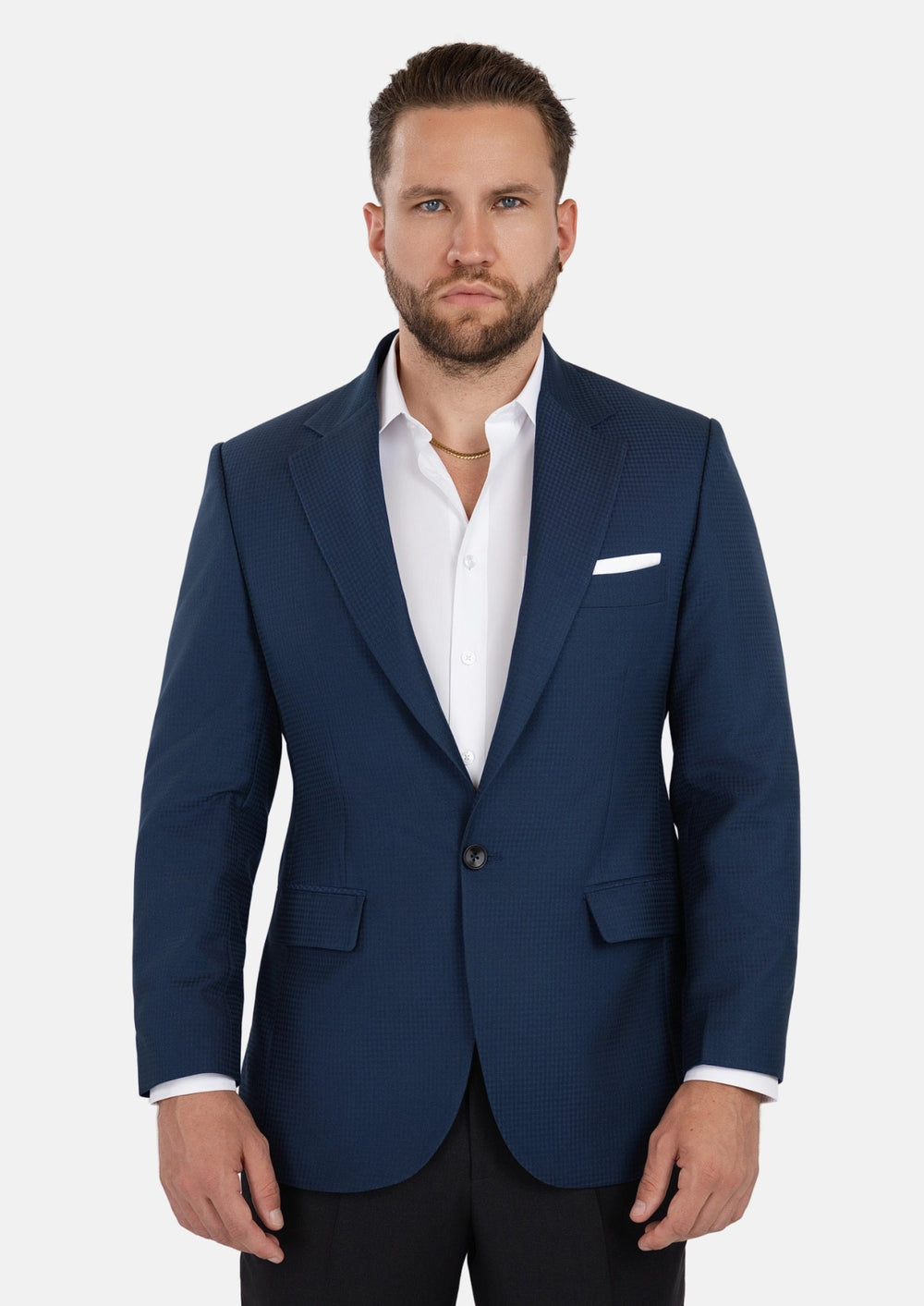 Blue Microcheck Jacket764