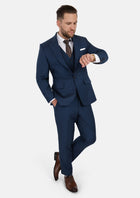 Lafayette Blue Microcheck Suit - SARTORO837