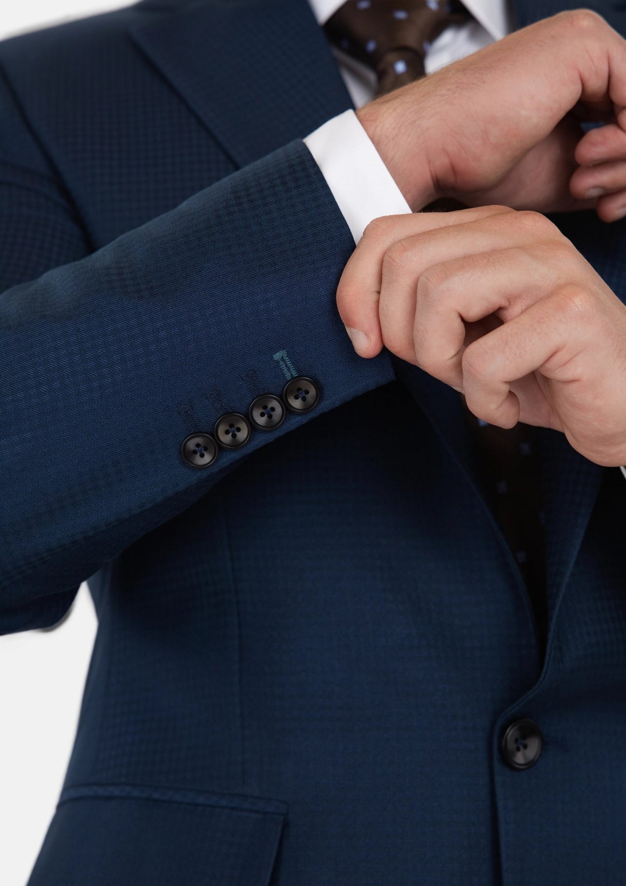 Lafayette Blue Microcheck Suit - SARTORO