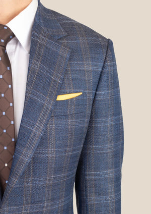 Lafayette Deep Cobalt Blue Plaid Suit - SARTORO