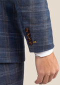 Lafayette Deep Cobalt Blue Plaid Suit - SARTORO