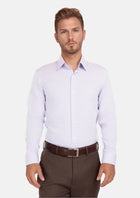 Lavender Micro Grid Shirt - SARTORO218