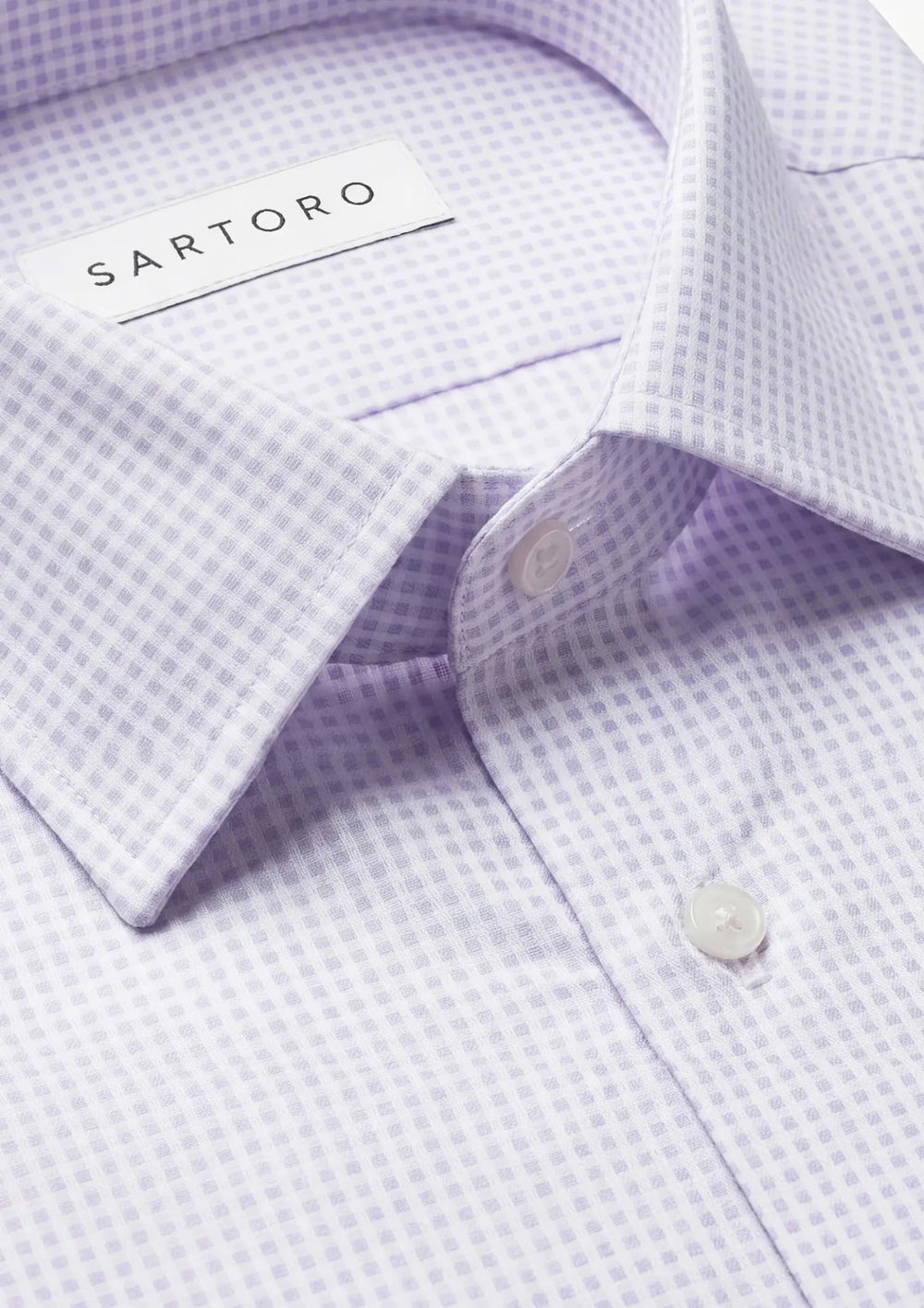 Lavender Microcheck Shirt768