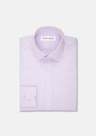 Lavender Plaid Shirt - SARTORO486