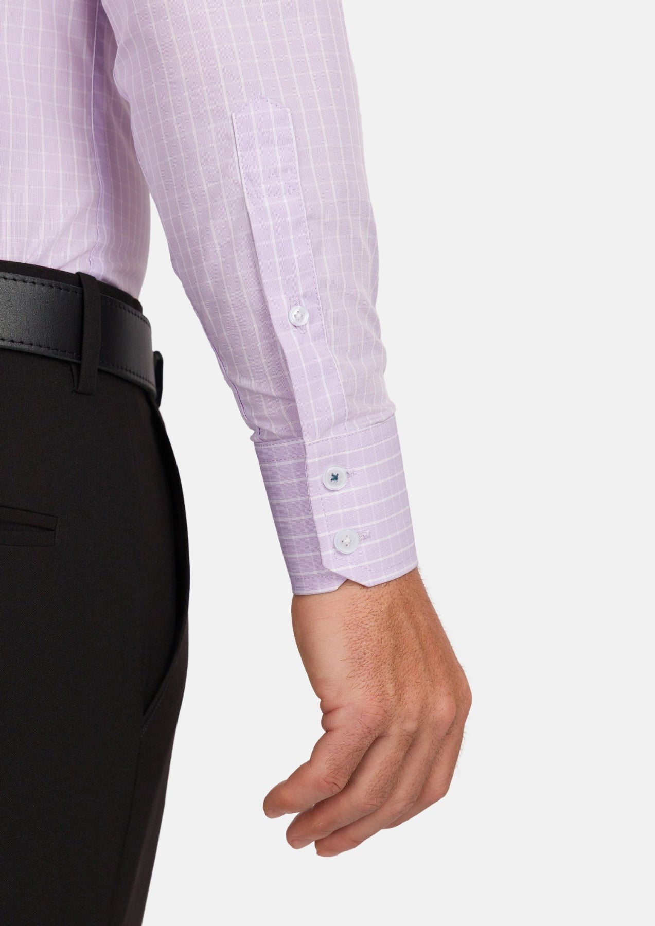 Lavender Plaid Shirt - SARTORO