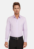 Lavender Plaid Shirt - SARTORO617