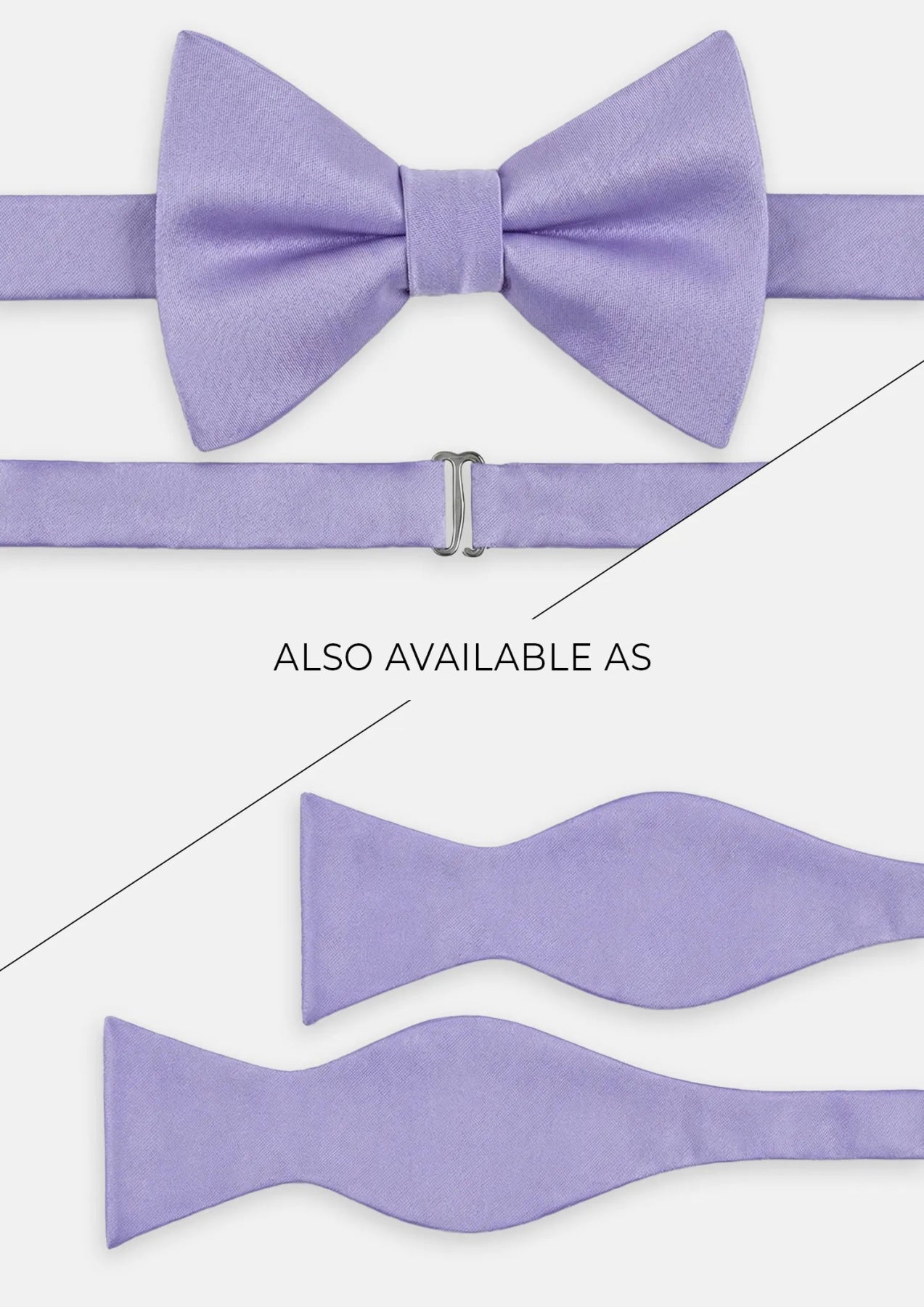 Lavender Purple Tie - SARTORO140