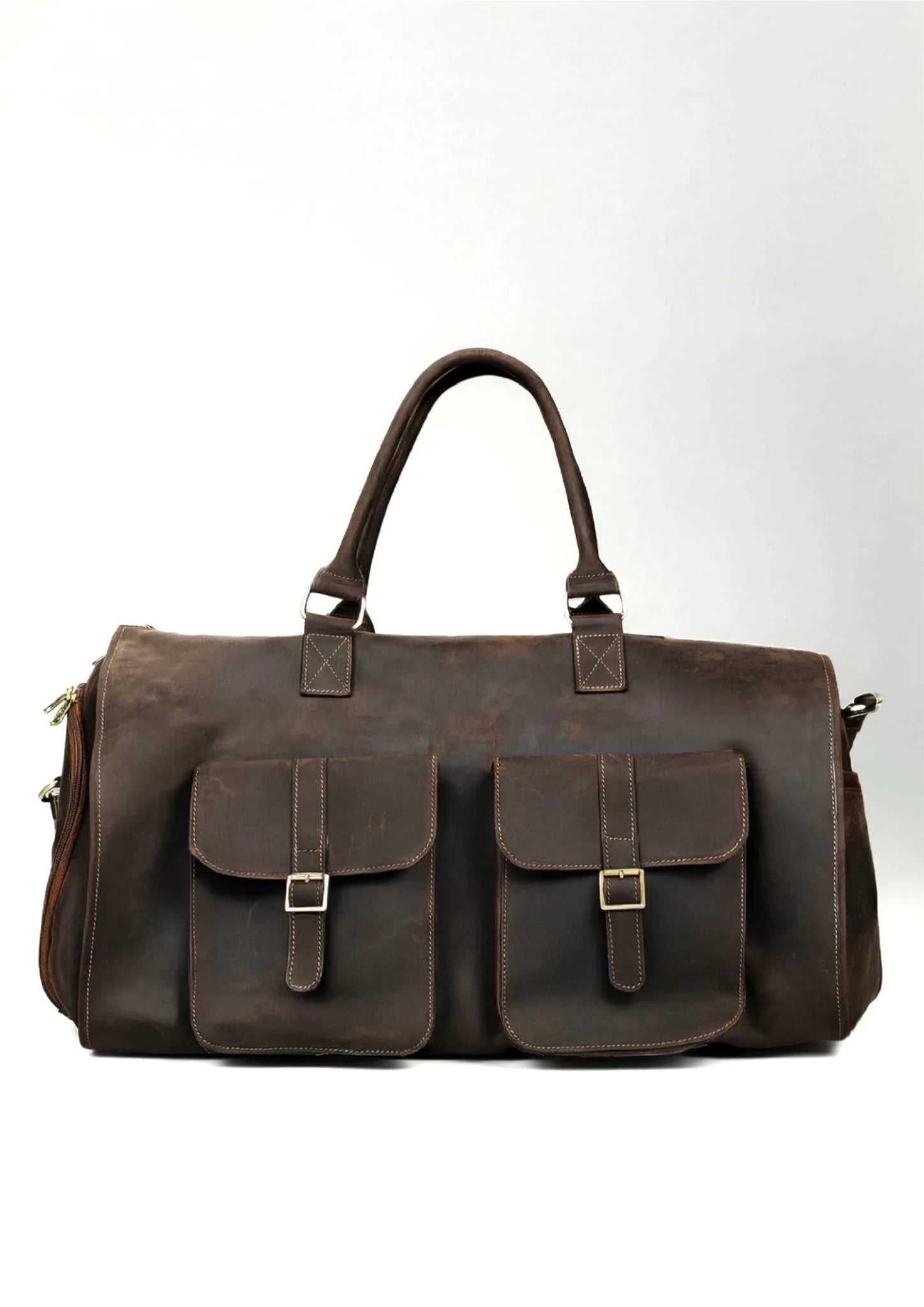 Leather Garment Duffel Bag - SARTORO768