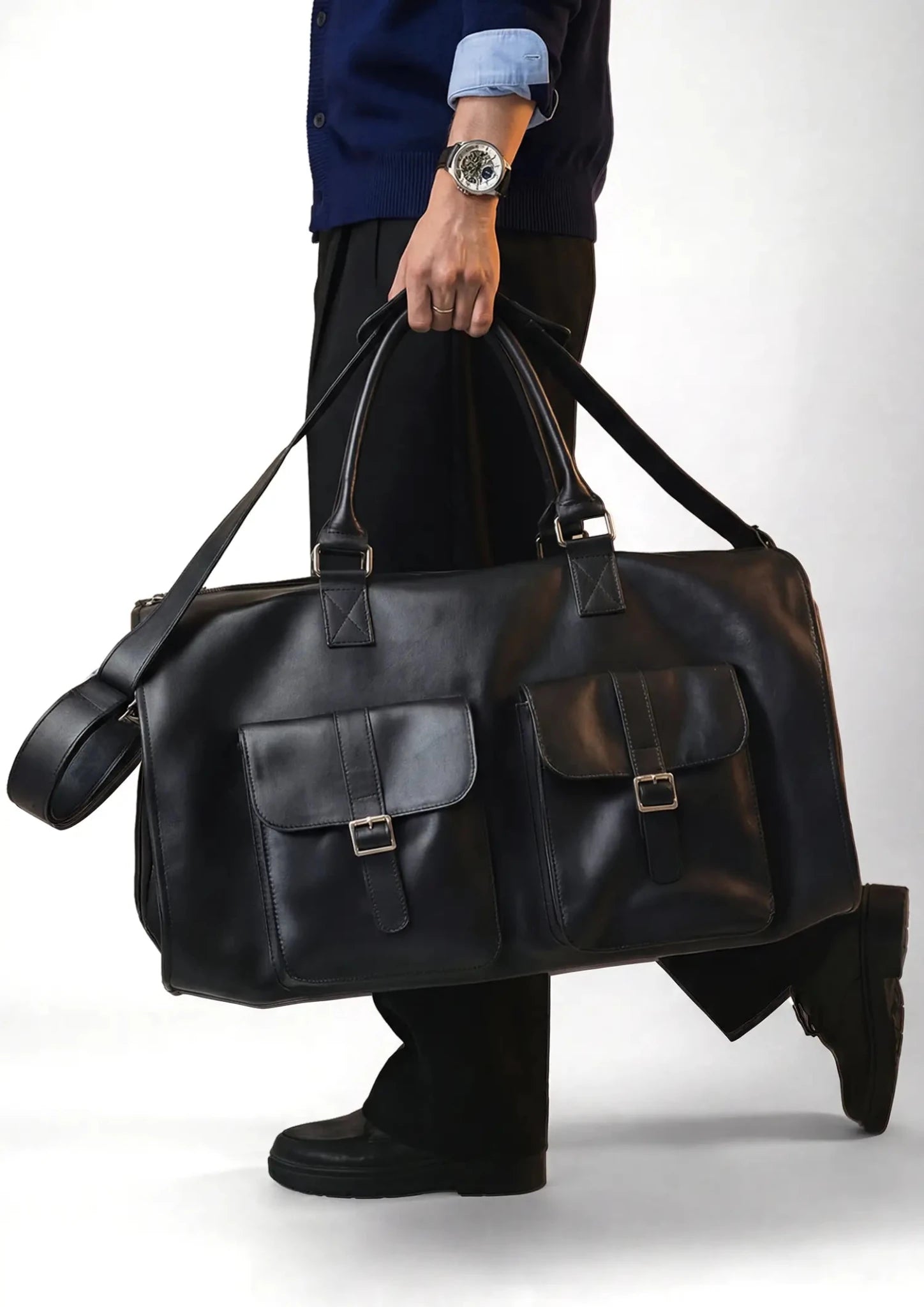 Leather Garment Duffel Bag - SARTORO120