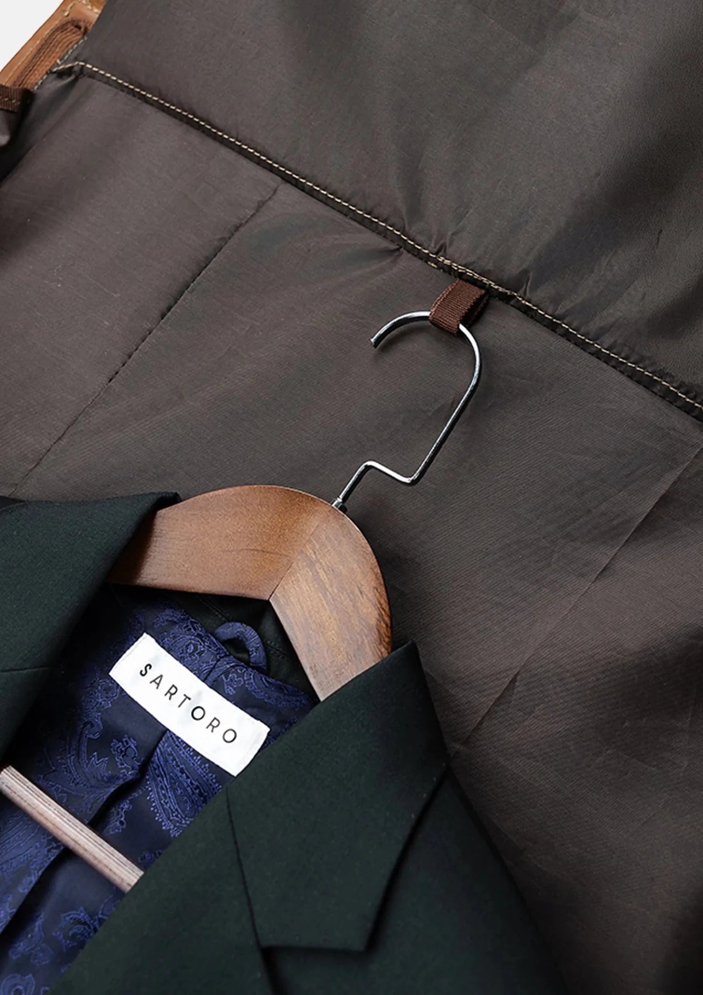 Leather Garment Duffel Bag - SARTORO575
