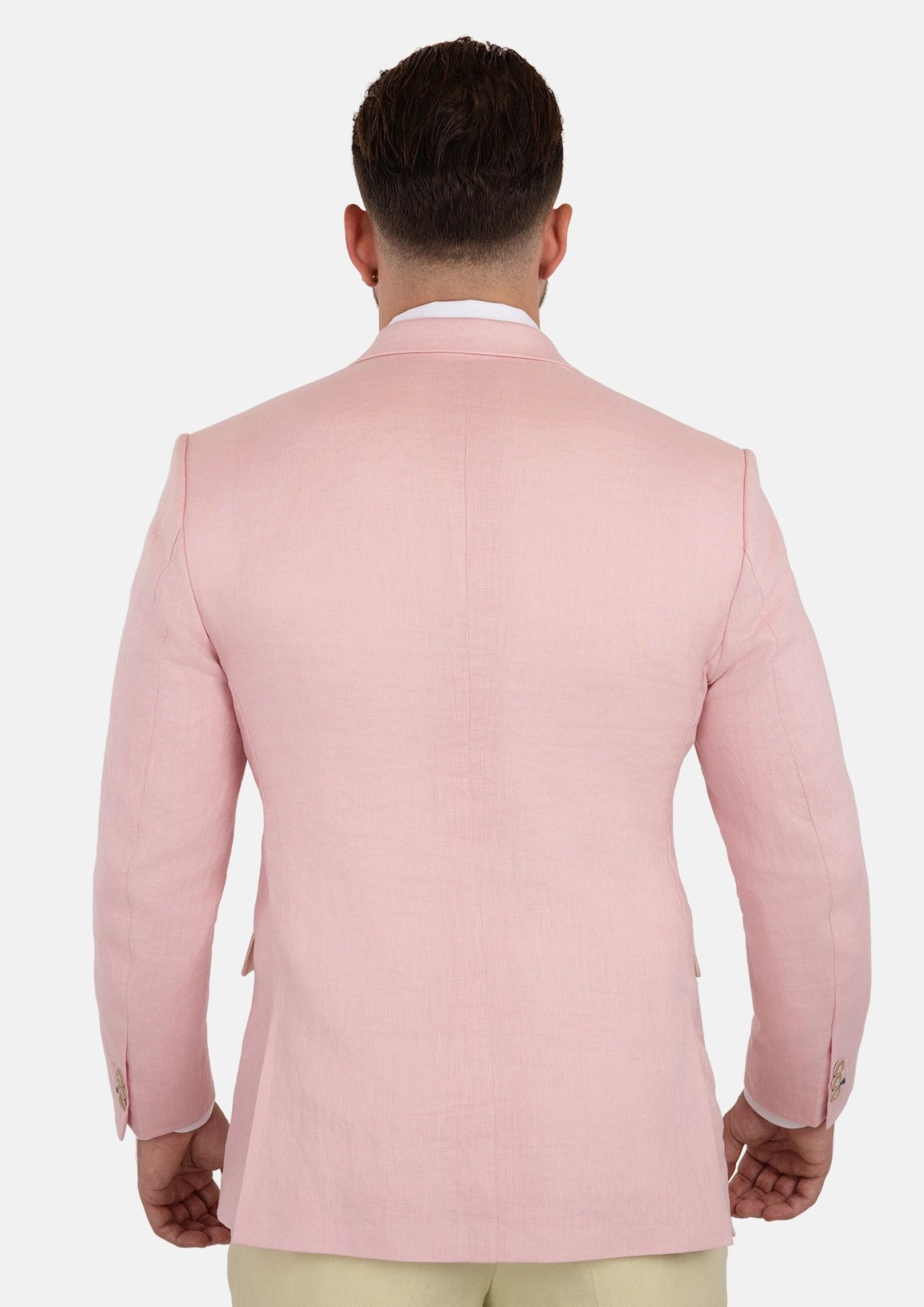 Liberty Amaranth Pink Linen Jacket - SARTORO