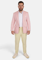 Liberty Amaranth Pink Linen Jacket - SARTORO312