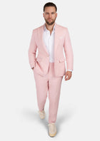 Liberty Amaranth Pink Linen Suit - SARTORO151