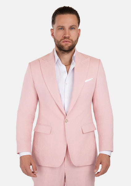 Liberty Amaranth Pink Linen Suit - SARTORO