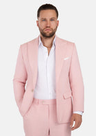 Liberty Amaranth Pink Linen Suit - SARTORO107