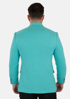 Liberty Atlantis Green Linen Blend Jacket - SARTORO986