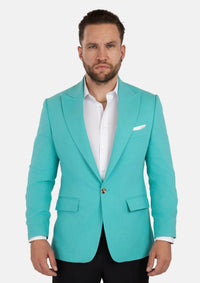 Liberty Atlantis Green Linen Blend Jacket