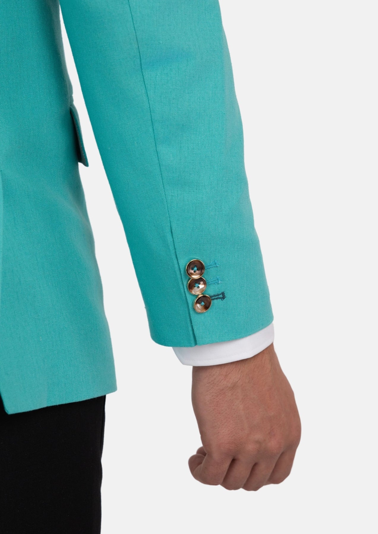 Liberty Atlantis Green Linen Blend Jacket - SARTORO