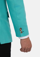 Liberty Atlantis Green Linen Blend Jacket - SARTORO775