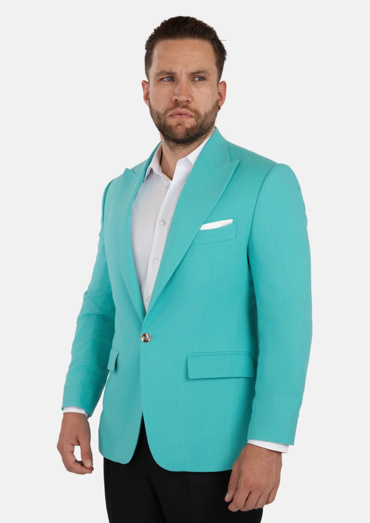 Liberty Atlantis Green Linen Blend Jacket