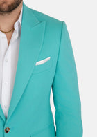 Liberty Atlantis Green Linen Blend Jacket - SARTORO577