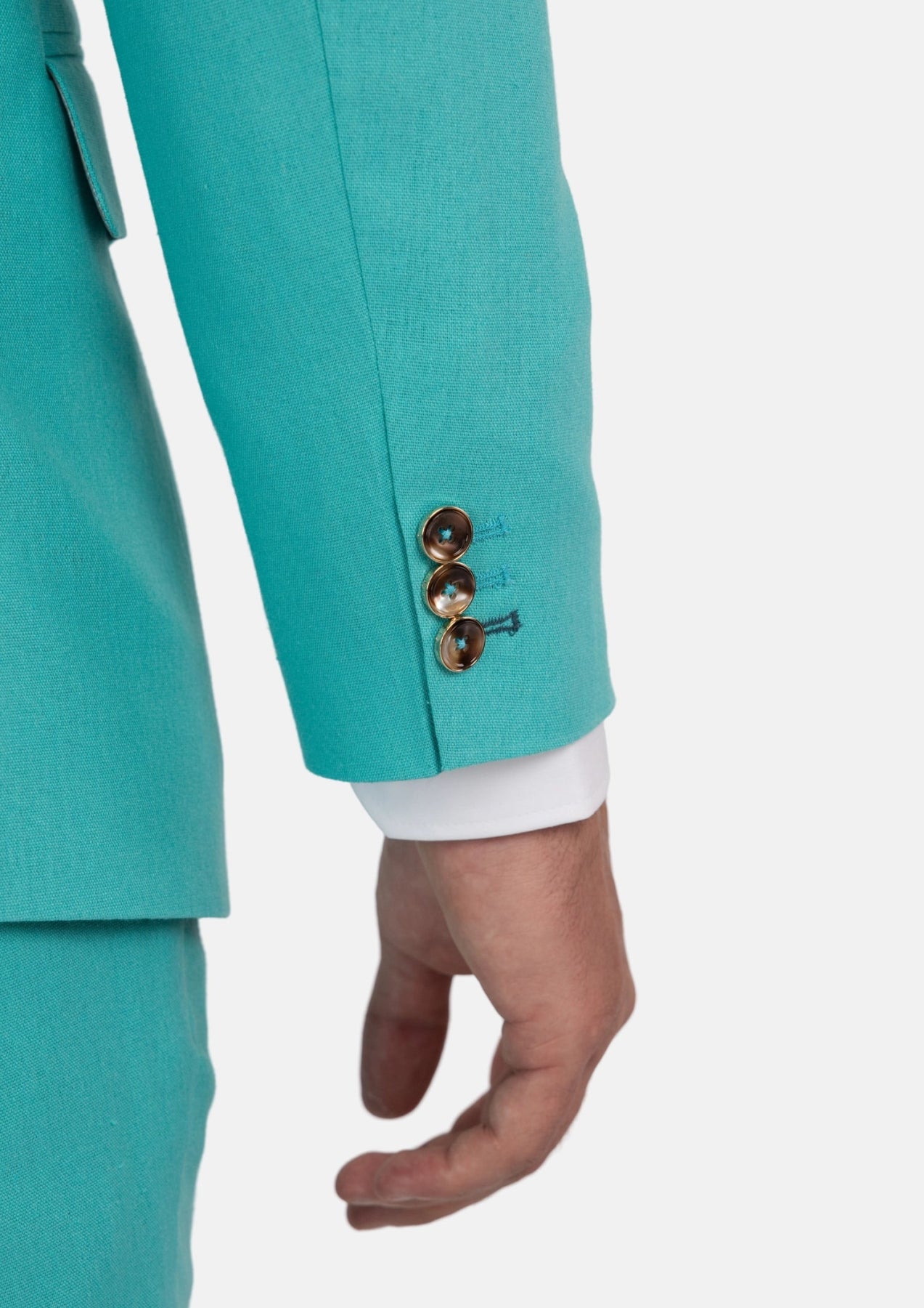 Liberty Atlantis Green Linen Blend Suit - SARTORO