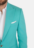 Liberty Atlantis Green Linen Blend Suit - SARTORO360