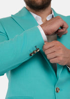 Liberty Atlantis Green Linen Blend Suit - SARTORO46