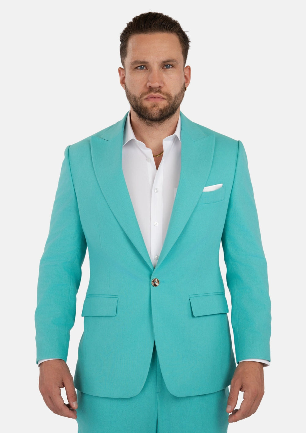 Atlantis Green Linen Suit318