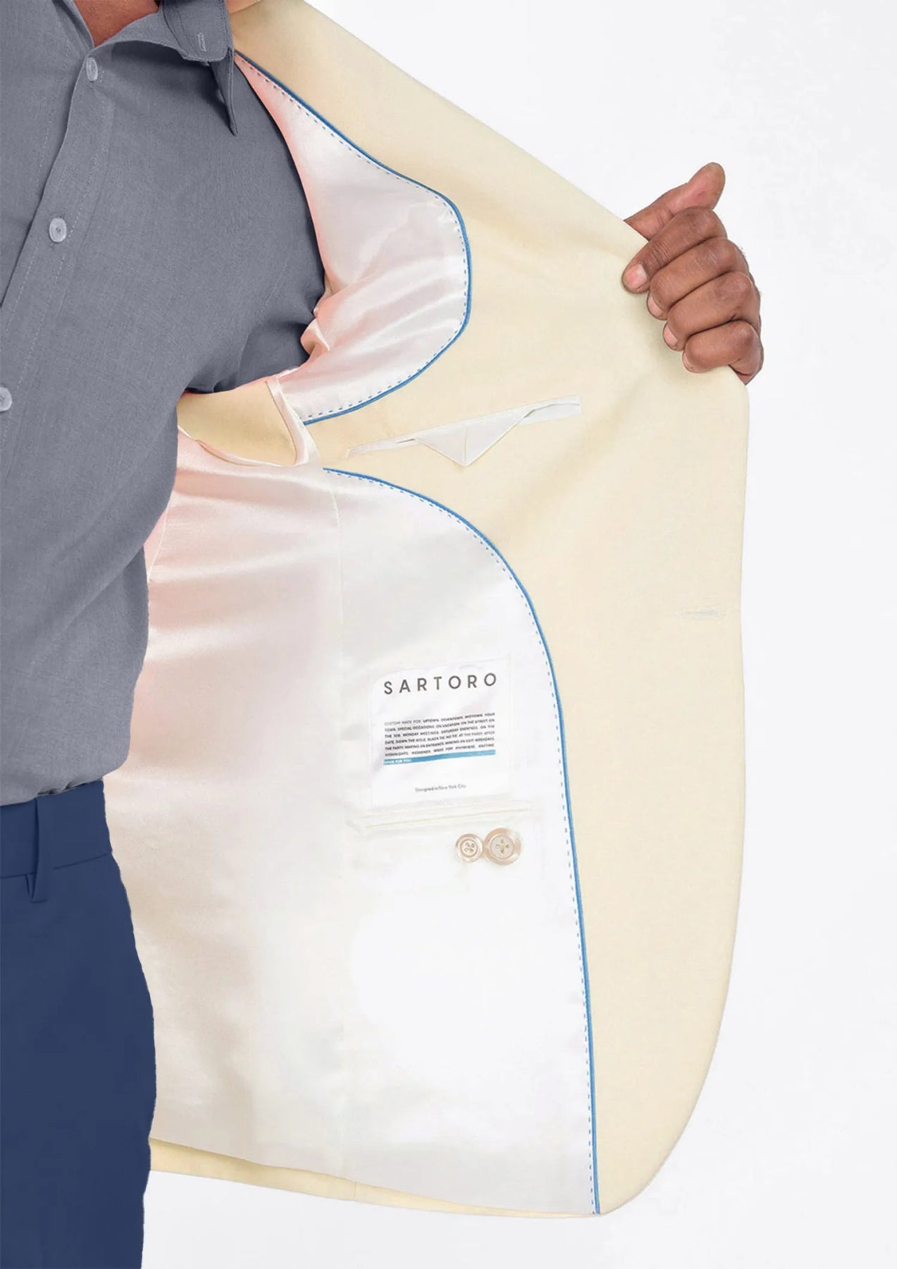 Liberty Sand Cotton Jacket - SARTORO963