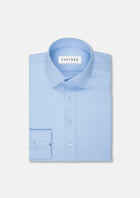 Light Blue Bamboo Striped Shirt - SARTORO948