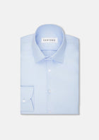 Light Blue Basket Weave Shirt - SARTORO476