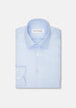 Light Blue Basket Weave Shirt - SARTORO