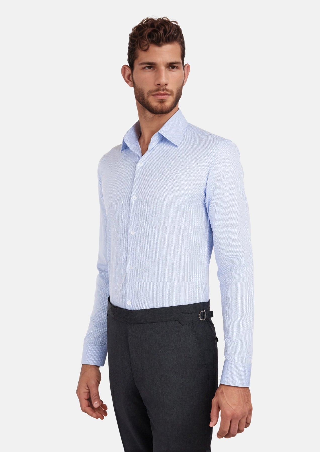 Light Blue Cotton Shirt - SARTORO