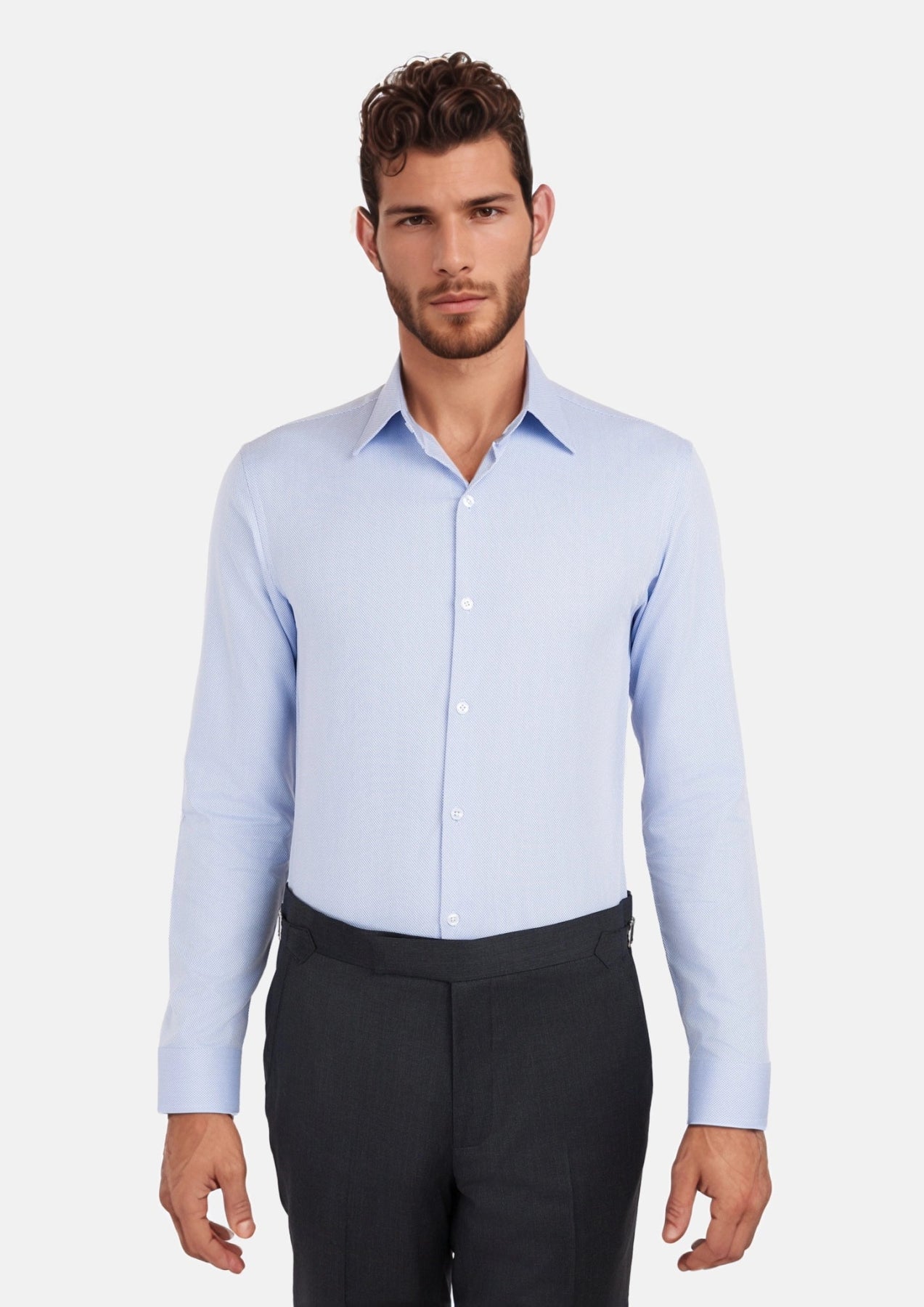 Light Blue Cotton Shirt - SARTORO