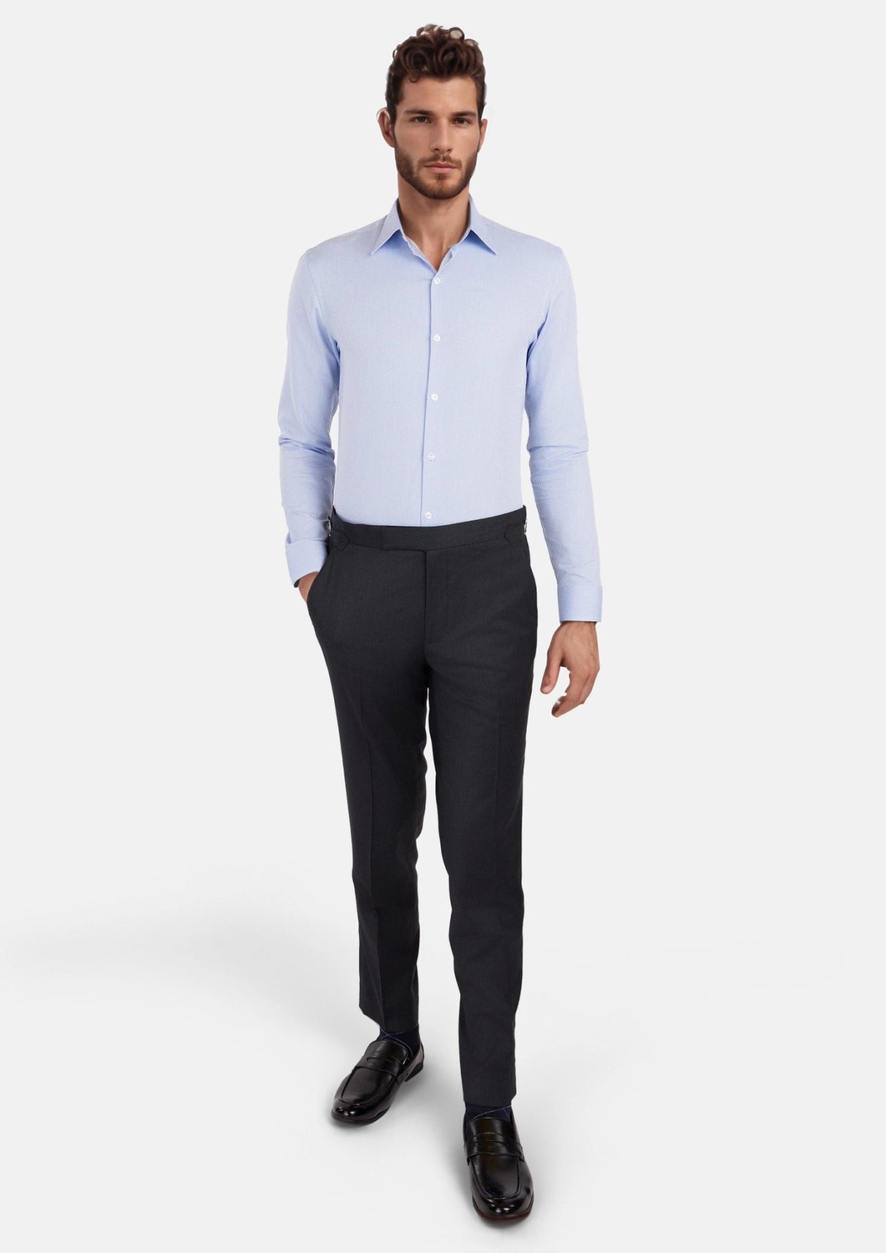 Light Blue Cotton Shirt - SARTORO
