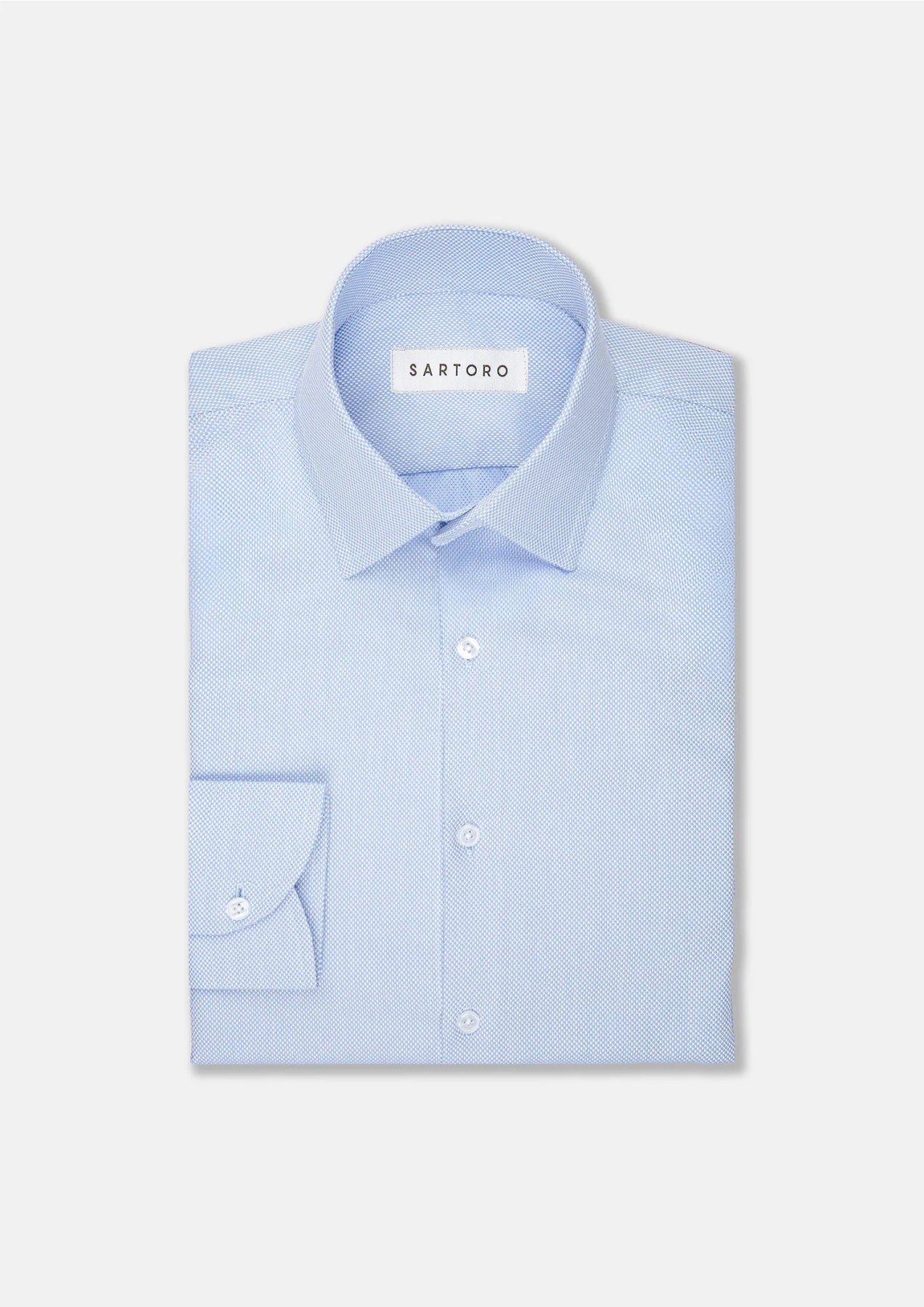 Light Blue Cotton Shirt - SARTORO