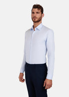Light Blue Diamond Weave Shirt - SARTORO399