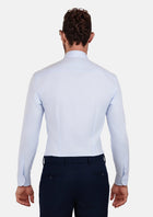 Light Blue Diamond Weave Shirt - SARTORO395