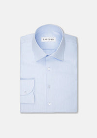 Light Blue Diamond Weave Shirt - SARTORO
