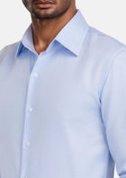 Light Blue Dotted Shirt - SARTORO571