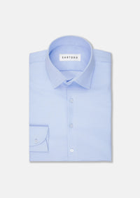 Light Blue Dotted Shirt - SARTORO