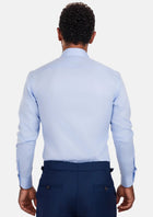 Light Blue Dotted Shirt - SARTORO633
