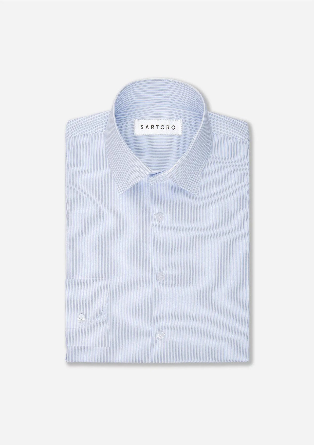 Light Blue Stripe Shirt - SARTORO