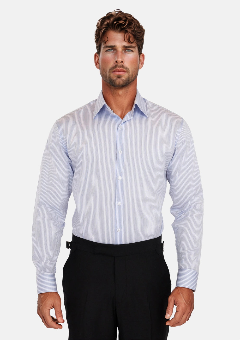 Light Blue Stripe Shirt - SARTORO