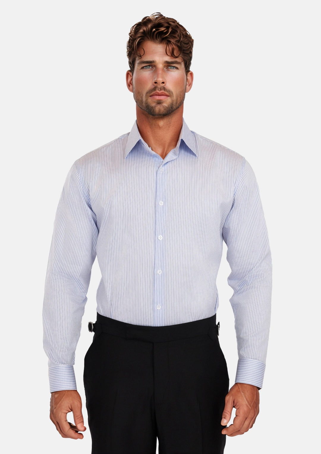 Light Blue Stripe Shirt - SARTORO
